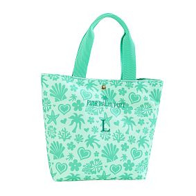 Pink Palm Puff Lunch Tote