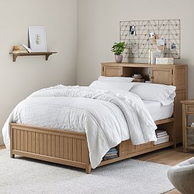 Beadboard Storage Bed