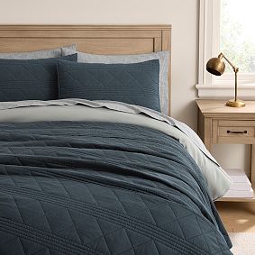Cullen Garment-Dyed Bed Blanket and Shams