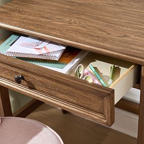 Evelyn Single Pedestal Storage Desk (47.5"w x 20"d)
