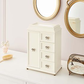 Open Box: LoveShackFancy Regency Jewelry Tower - French White, Antique Gold