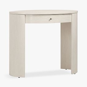 Oval Small Space Vanity Desk (34"w x 22"d)