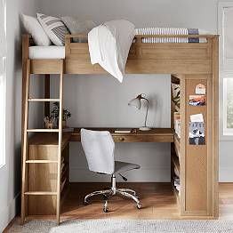 Sleep & Study<sup>&reg;</sup> Loft Bed (63.5"w x 21.5"d)