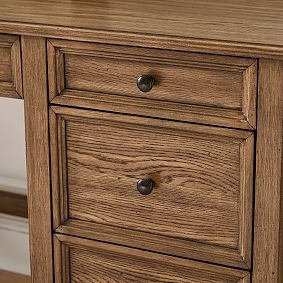 Evelyn Single Pedestal Storage Desk (47.5"w x 20"d)