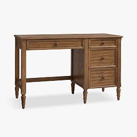 Evelyn Single Pedestal Storage Desk (47.5"w x 20"d)