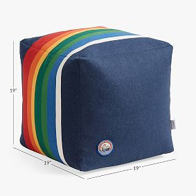 Large Pendleton<sup>&reg;</sup> Crater Lake Stripe Modern Bean Bag Lounger and Pouf Set