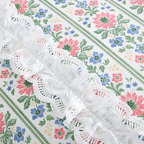 Hill House Home Floral Block Stripe Duvet Cover