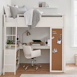 Sleep & Study<sup>&reg;</sup> Full Dresser Loft Bed