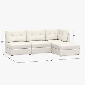 Burnett L-Shaped Sectional Set with Storage (96")