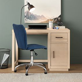 Campbell Single Pedestal Storage Desk (42"w x 19"d)