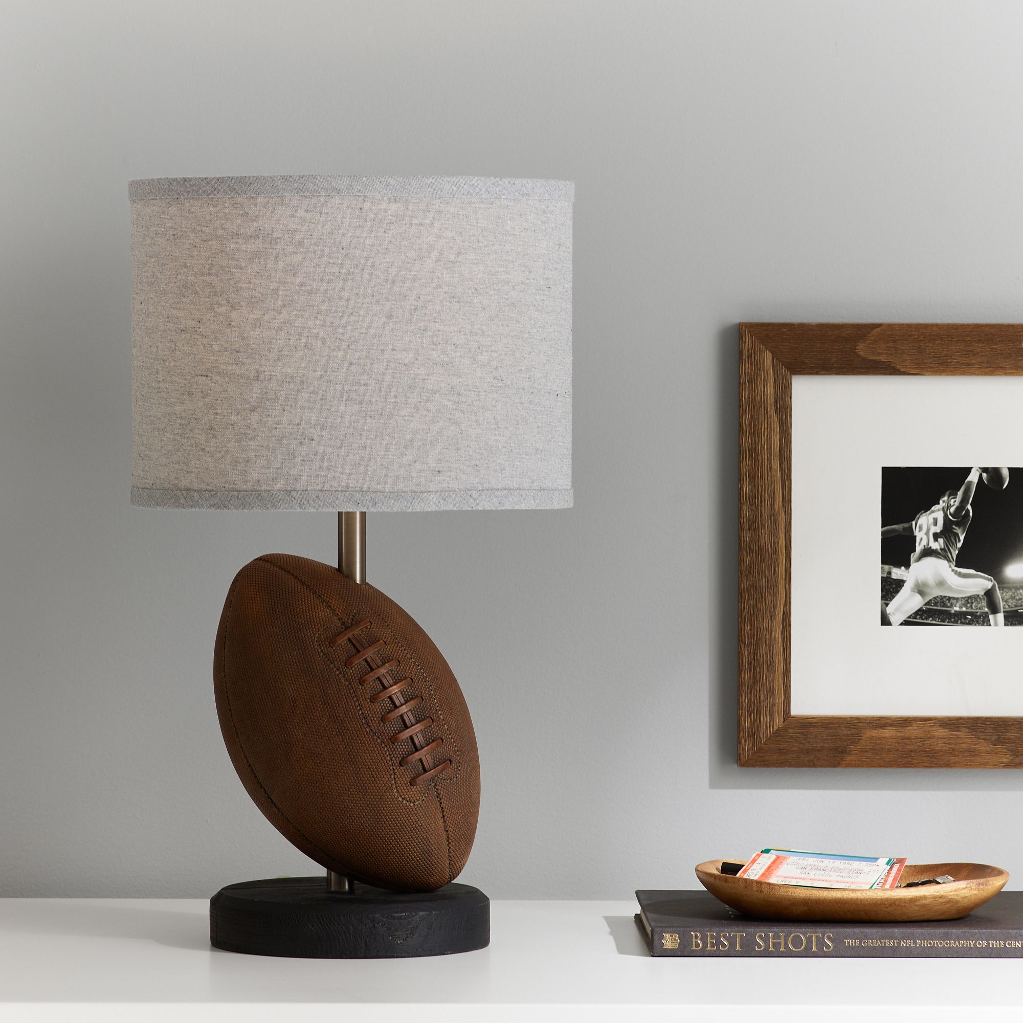 Football Table Lamp with USB (20") by Pottery Barn Teen
