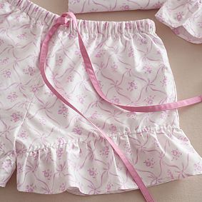 LoveShackFancy Floral Trellis Sateen Pajama Set