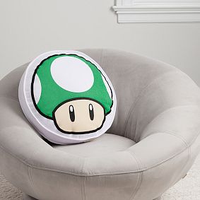 Super Mario<sup>&trade;</sup> Super Mushroom 1-Up Mushroom Reversible Pillow