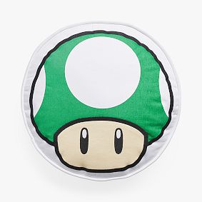 Super Mario<sup>&trade;</sup> Super Mushroom 1-Up Mushroom Reversible Pillow