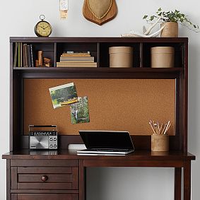 Beadboard Space-Saving Desk Hutch (43.5"w x 8.5"d)
