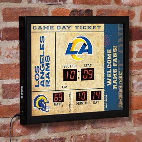 NFL Scoreboard Wall Clock & Bluetooth<sup>&reg;</sup> Speaker