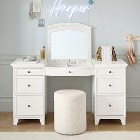 Hampton Smart Flip-Top Vanity Desk (58.5"w x 23.5"d)