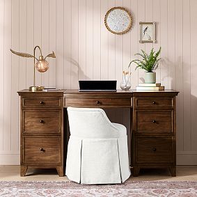 Hampton Smart Flip-Top Vanity Desk (58.5"w x 23.5"d)