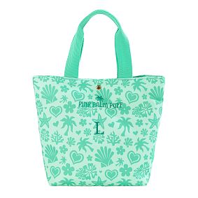 Pink Palm Puff Lunch Tote