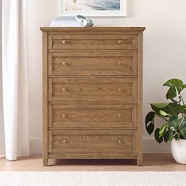 Beadboard Chest of Drawers, 5-Drawer (36w x 19d")
