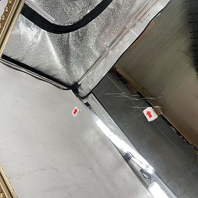 Open Box: LoveShackFancy Over The Door Mirror (19" x 50") - Gold