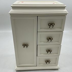 Open Box: LoveShackFancy Regency Jewelry Tower - French White, Antique Gold