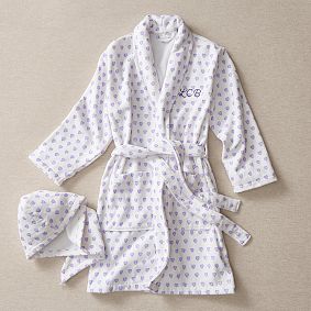 Roller Rabbit Hearts Robe &amp; Hair Wrap Set