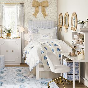 LoveShackFancy Embroidered Scallop Euro Pillow Cover