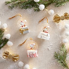 Hello Kitty<sup>&reg;</sup> Light-Up Globe Present Ornament