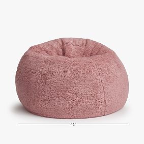 Large Sherpa Berry Bean Bag Chair Slipcover Only