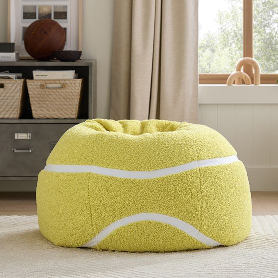 Large Tennis Ball Bean Bag Chair Slipcover | Pottery Barn Teen