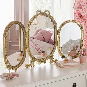 LoveShackFancy Trifold Vanity Mirror (43"w x 24"d)