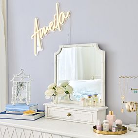 AERIN Vanity Storage Mirror (23"w x 26"d)