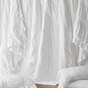 French Pintuck Duvet Cover