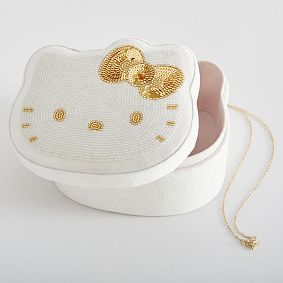 Hello Kitty<sup>&reg;</sup> Beaded Velvet Jewelry Box