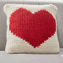 St. Jude Heart Knit Pillow