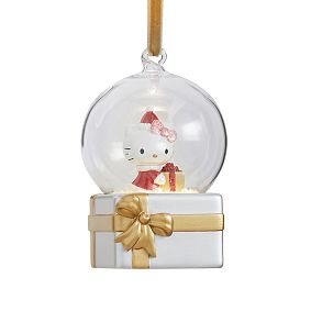 Hello Kitty<sup>&reg;</sup> Light-Up Globe Present Ornament