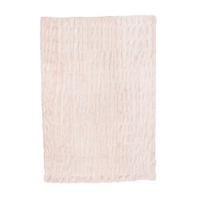 Ruched Faux Fur Throw