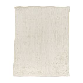 Ruched Faux Fur Throw