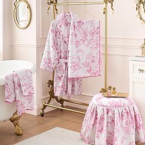 LoveShackFancy Damask Terry Robe
