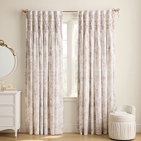 LoveShackFancy Smocked Damask Blackout Curtain