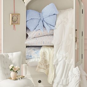 LoveShackFancy Sequin Bow Pillow