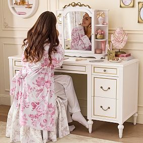 LoveShackFancy Damask Terry Robe