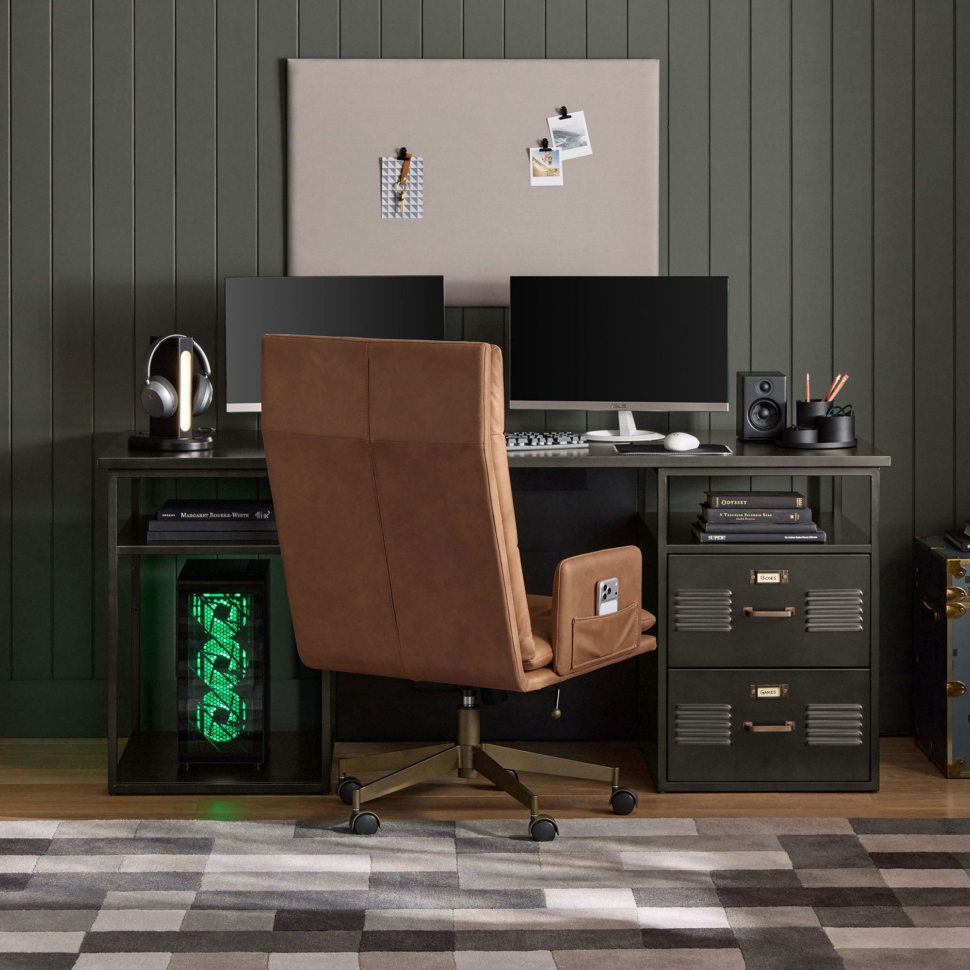 Locker Smart Gaming Desk (70"w x 28"d) by Pottery Barn Teen