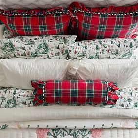 Hill House Home Holiday Plaid Bolster
