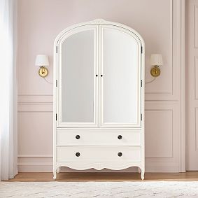 LoveShackFancy Mirrored Armoire (42w x 21d")