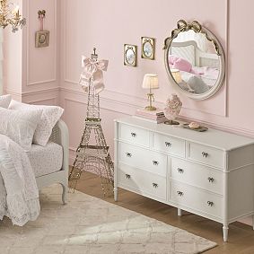 LoveShackFancy Bow 7-Drawer Dresser (56w x 20d")