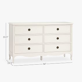 LoveShackFancy 6-Drawer Dresser (56w x 19.5d")