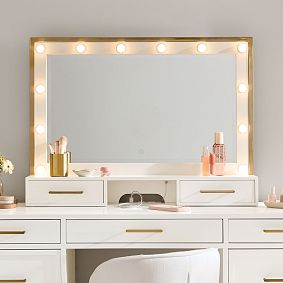 Blaire Marquee Light Up Mirror Topper (36.5"w x 7"d)