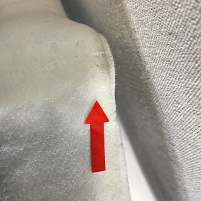 Open Box: Auburn Smart No Nails Dorm Headboard, Twin - Everyday Velvet White